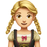 girl in Dirndl sticker
