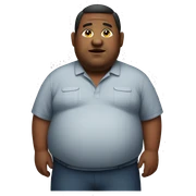 Fat person sticker