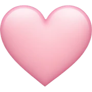 Light pink heart sticker