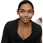 smiling boy with black hair sticker