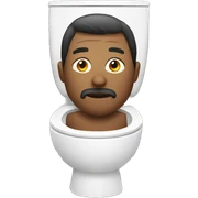man in toilet sticker