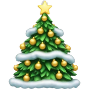 christmas tree lit up by bells sticker