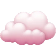 pink white cloud sticker