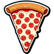 Pizza sticker