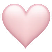light pink heart sticker