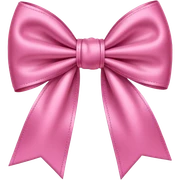 pink bow sticker