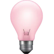 Light pink light sticker