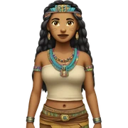 pretty 20-aged mayan girl,hates outfits sticker