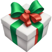 Christmas present bow  sticker