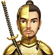 Golden Samurai sticker