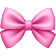 A pink bow  sticker
