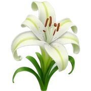 Lilly flower sticker