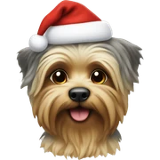 Yorkshire in christmas clothing sticker