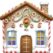 Gingerbread house sticker
