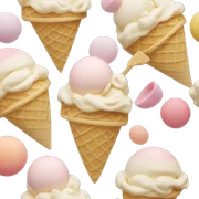 Chanel ice cream sticker