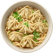 Bowl of wonton noodles sticker