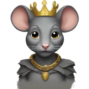 Rat queen sticker
