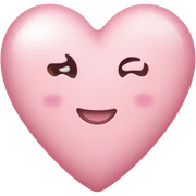 Light pink heart sticker