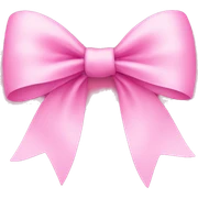 pink bow sticker