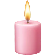 Light pink candle sticker