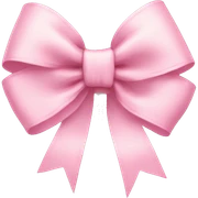 Nice pastel pink bow sticker