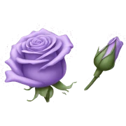 lavender rose sticker