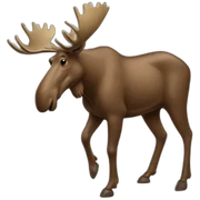 Postal moose sticker