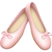 soft pink ballerina shoes sticker