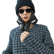 girl in hat and sunglasses sticker