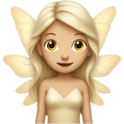 beige fairy sticker