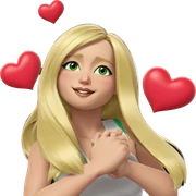 blonde beauty with green eyes sticker