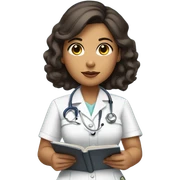 Latina woman nursing student sticker