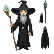 goth wizard sticker