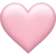 Light pink heart  sticker