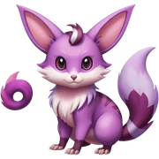 Shiny Furret-Espeon-Furret-Noibat-Noivern-Hybrid (Full body) sticker