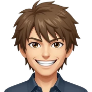 Ein böses lächeln wie er hat braune haare genau wie der Anime charakter Light yagami noch etwas böseres lächeln sticker