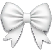 white bow sticker