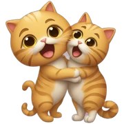 Cat kiss sticker