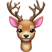 Deer with pink bow sticker