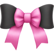 Pink bow sticker