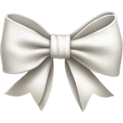 white bow  sticker