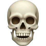 skull face sticker