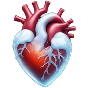 Realistic Heart ice sticker