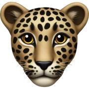dark leopard print heard sticker