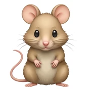 rat beige sticker