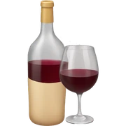 Drinking wine  sticker