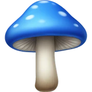 Blue mushroom  sticker