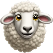 Freaky sheep sticker