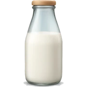 glass milk bottle sticker