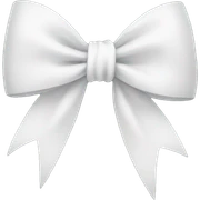 White bow sticker